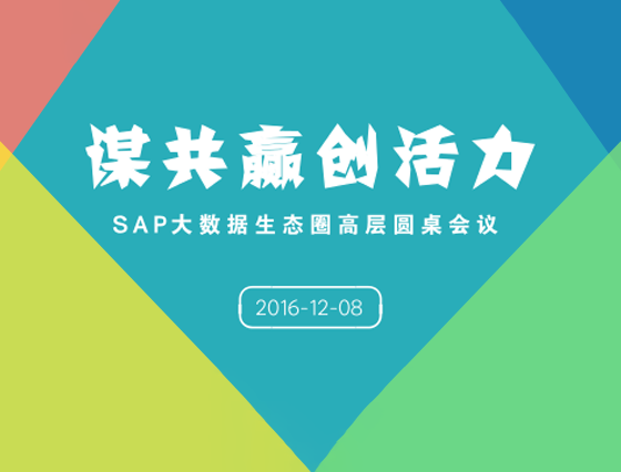 SAP大数据生态圈高层圆桌会议